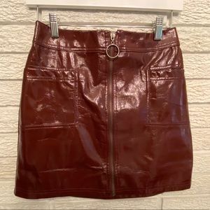 Pleather skirt